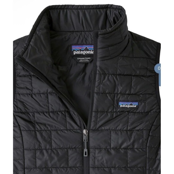 Patagonia Jackets & Blazers - Patagonia Nano Puff Vest Womens Large Black Insulated Quilted Puffer 84247 New